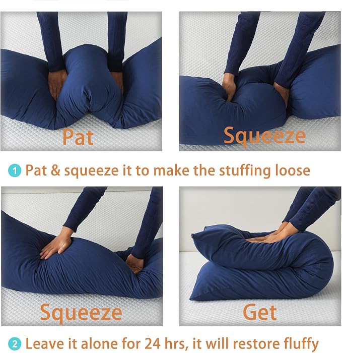 WhatsBedding Memory Foam Body Pillow - Image 5