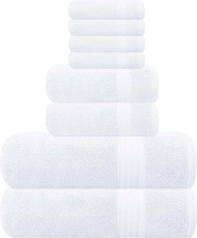 GLAMBURG Ultra Soft 8-Piece Towel Set by GLAMBURG
