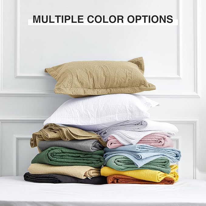 Love's cabin Oversized King Size Quilt Bedding Set Camel Bedspreads - Image 8