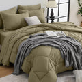 HEVUMYI Olive Green King Comforter Set by HEVUMYI