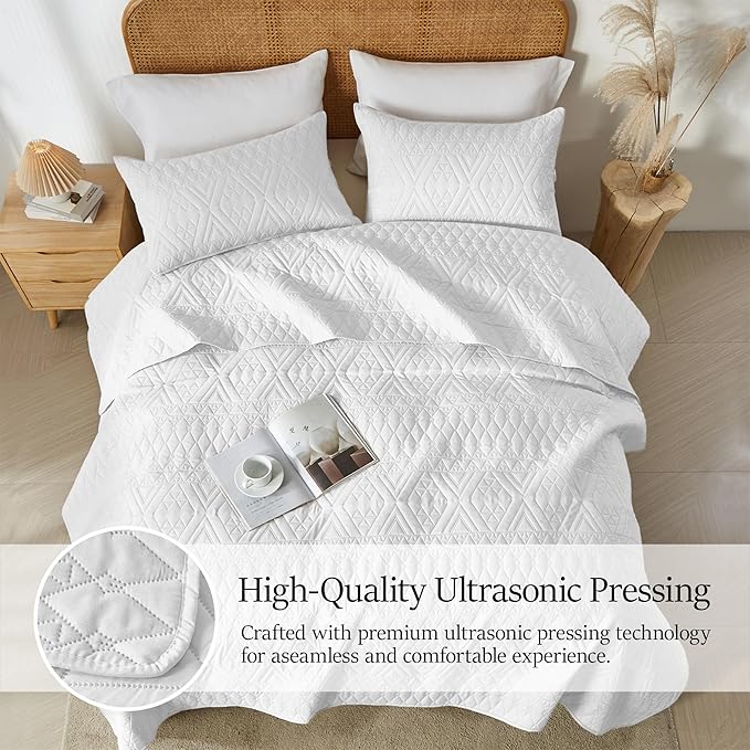 akkialla Full/Queen Size Quilt Bedding Set, Modern Style Geoetric Pattern - Image 5