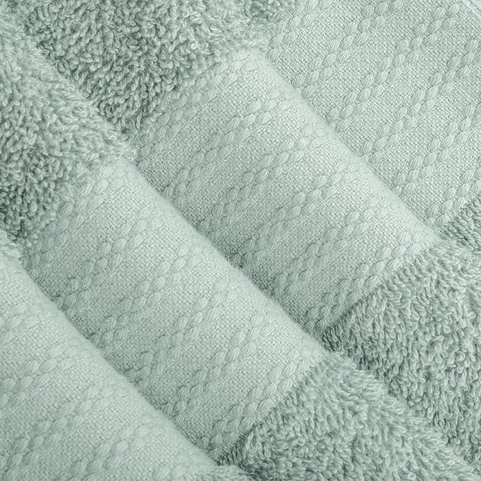 GLAMBURG Premium Cotton Oversized 2 Pack Bath Sheet 35x70-100% Pure Cotton - Image 2