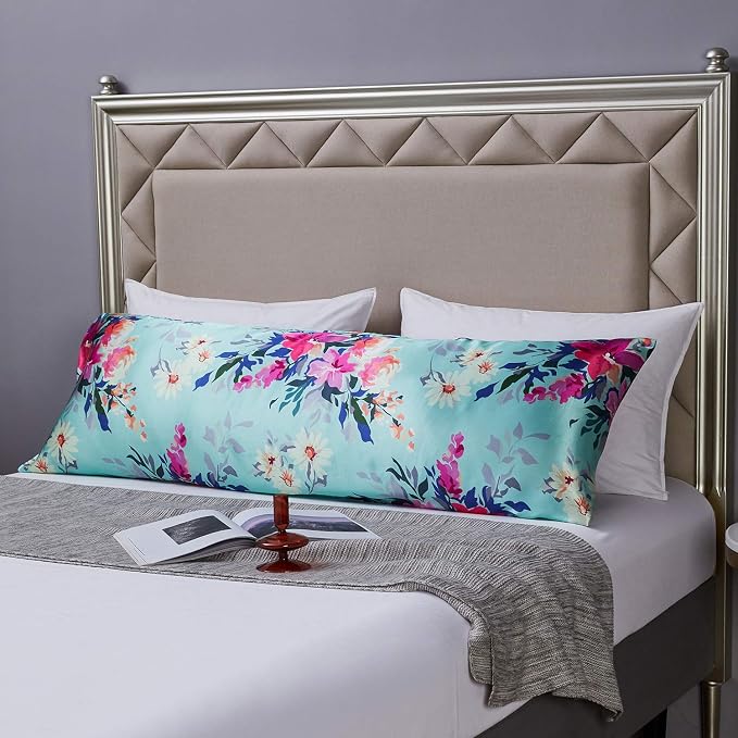 MR&HM Satin Body Pillow Cover, Soft and Breathable Body Pillow Case - Image 5