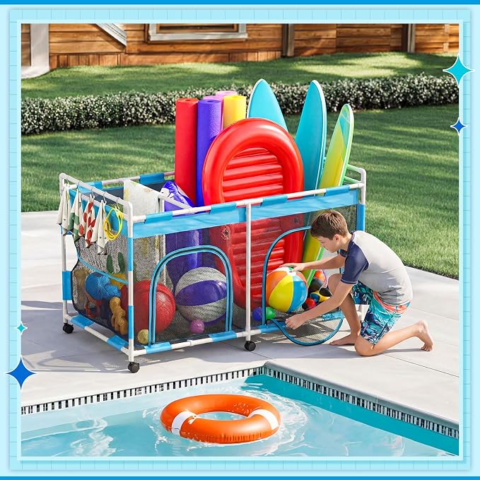 Briwooody 333 Gallon Pool Float Storage, Beach Balls - Image 4