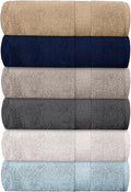 QUBA LINEN Hotel & Spa 100% Cotton Bath Towels Pack of 6, Ultra Soft, Quick Dry by QUBA+LINEN