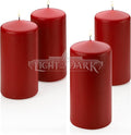 Light In The Dark 4 Red Apple Cinnamon Scented Pillar Candle 6 Inch Tall X 3 by LightInTheDark
