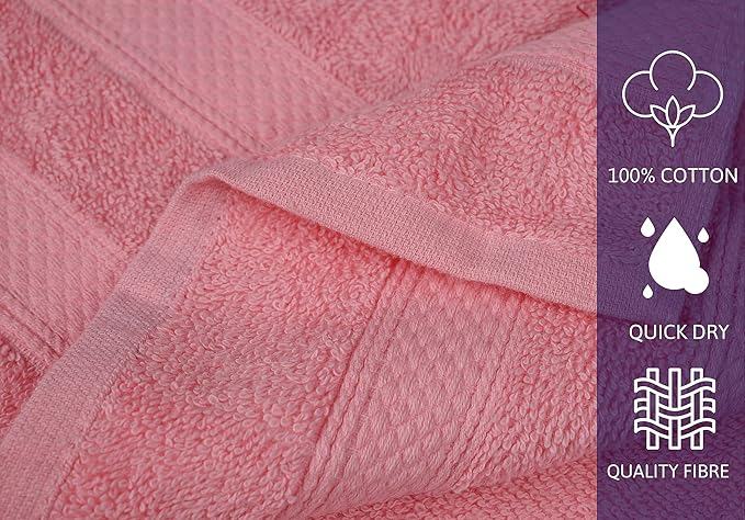 ZUPERIA Classic Hand Towels Pack of 10 100% Ring Spun Cotton Light Weight & - Image 4