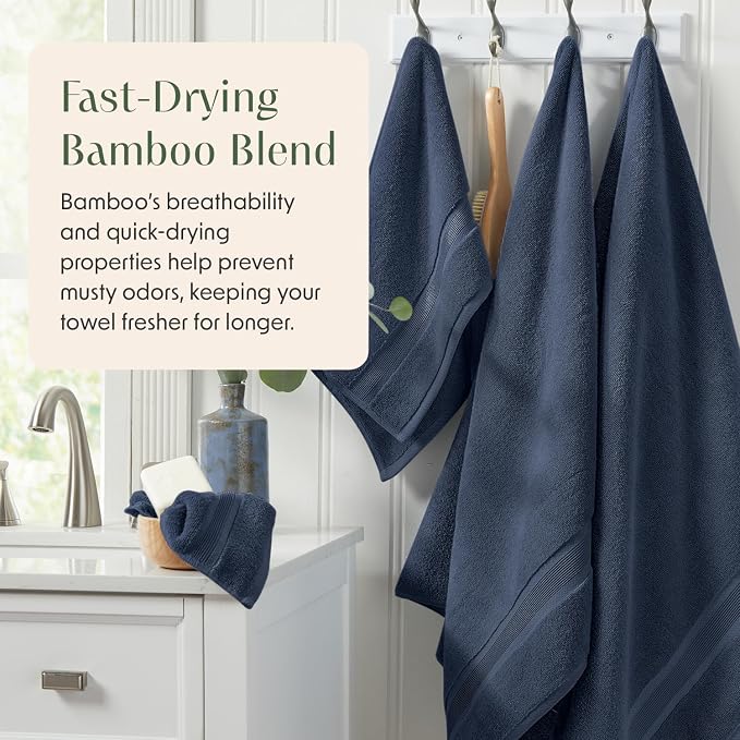 Springtree Home Luxury Viscose from Bamboo Bath Towel Set 6 Piece Set | 35% - Image 4