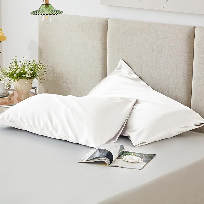 Love's cabin Satin Pillowcase Set of 2 Standard Size 20x26, Cooling Pillow - Image 6
