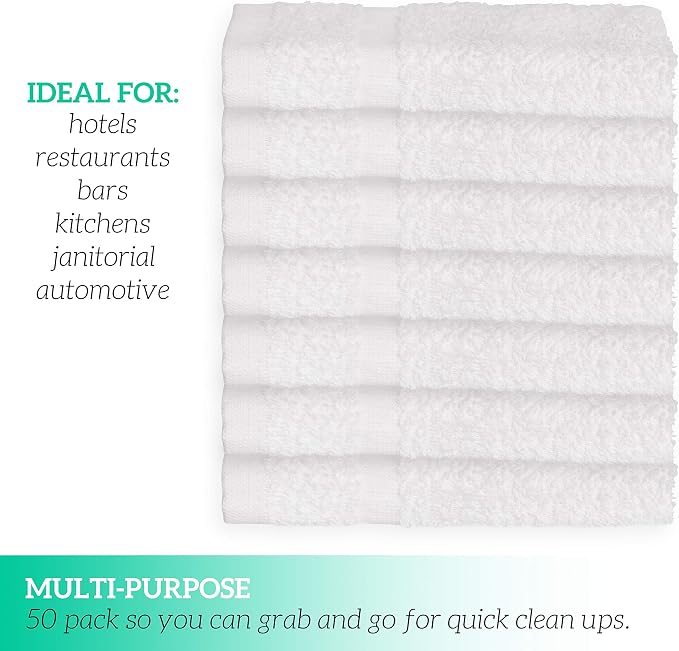 GREEN LIFESTYLE Washcloth 13x13 Scratch Free Texture Super Soft Highly - Image 2