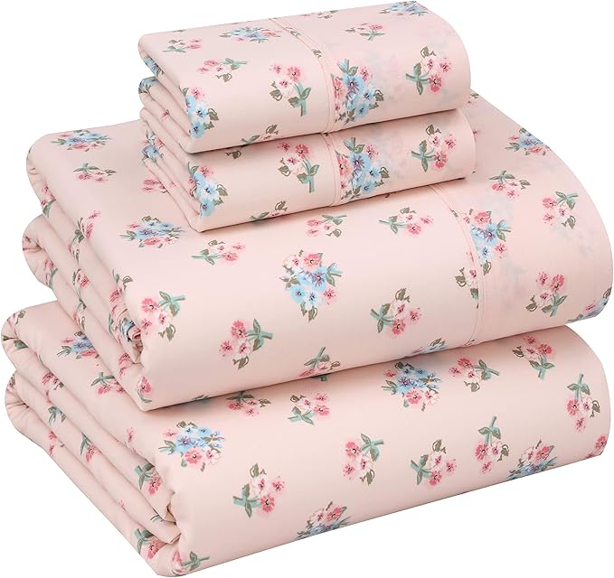 RUVANTI 100% Cotton Sheets – Queen Size Percale Bedding, Cooling & Breathable by Ruvanti