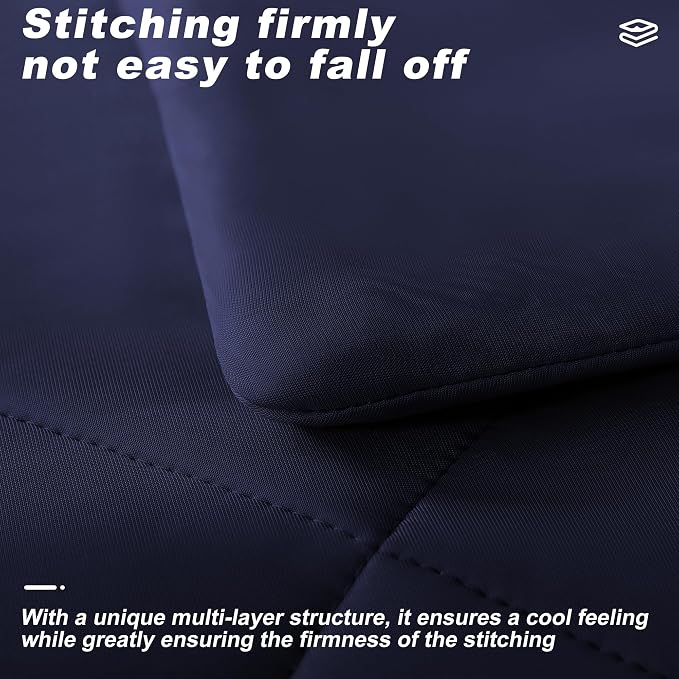 Cooling Comforter Queen Size, Double-Sided Cold Tech Fabric Quilted Bed - Image 4
