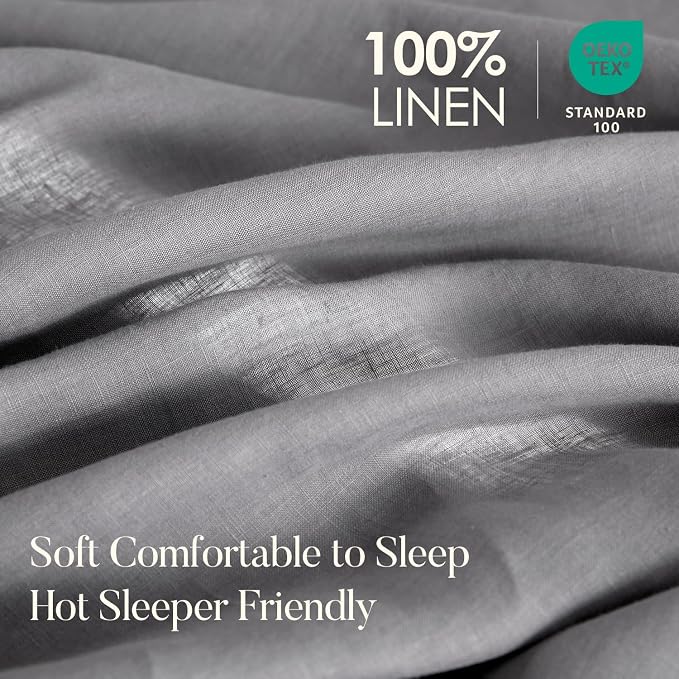 DAPU 100% Linen Duvet Cover Set - Image 2