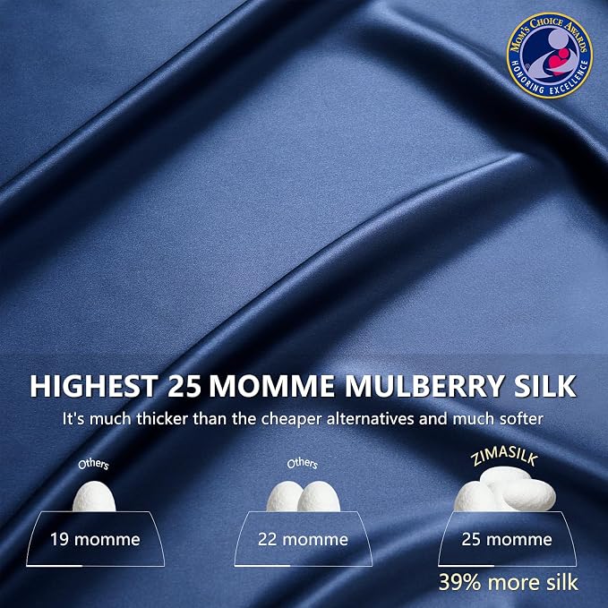 ZIMASILK 25 Momme 100% Pure Mulberry Silk Pillowcase - Image 3