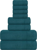 Belizzi Home 8 Piece Towel Set 100% Ring Spun Cotton, 2 Bath Towels 27x54 by Unknown