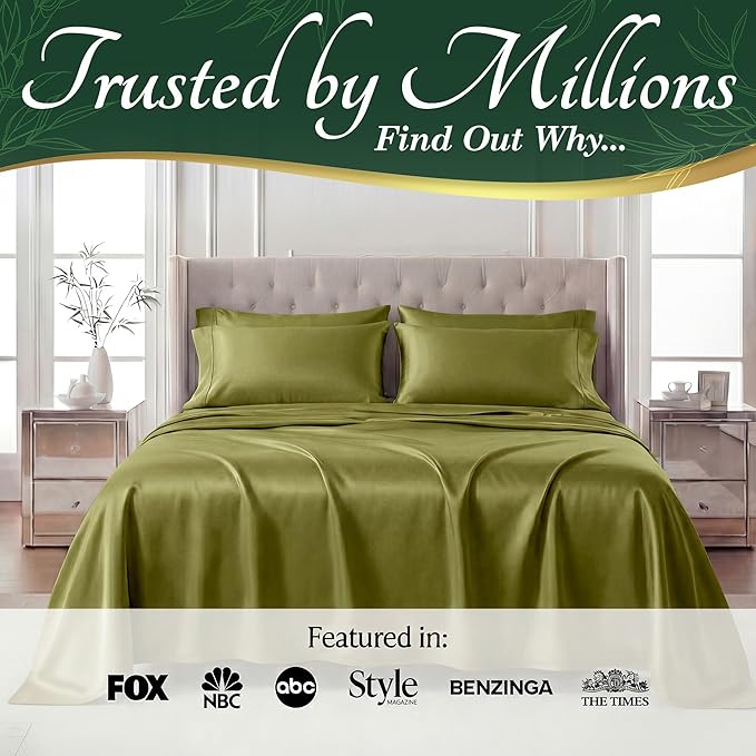 DECOLURE 100% Viscose Derived from Bamboo Sheets Queen Size - Image 5