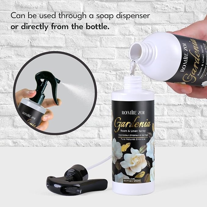 ROMIIE ZOI Gardenia Room Spray Refill - 500ml / 16.8 Fl Oz - Creamy Floral - Image 3