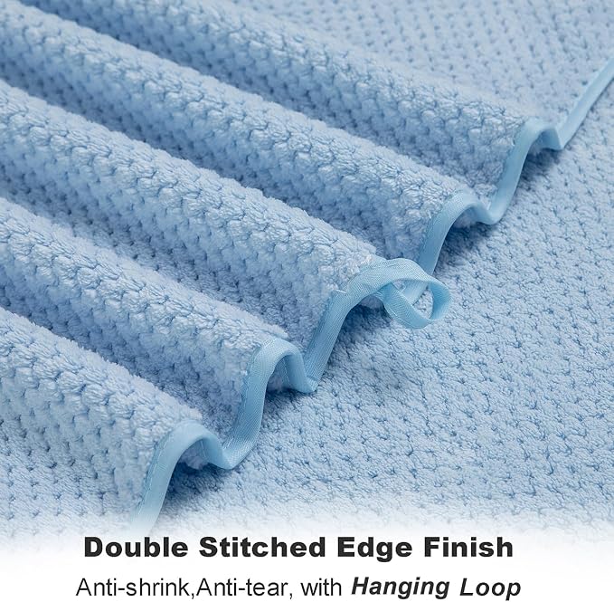 8-Piece Bath Towel Set, 2 Extra Large Bath Towel Sheets, 2 Hand Towels and 4 - Image 5