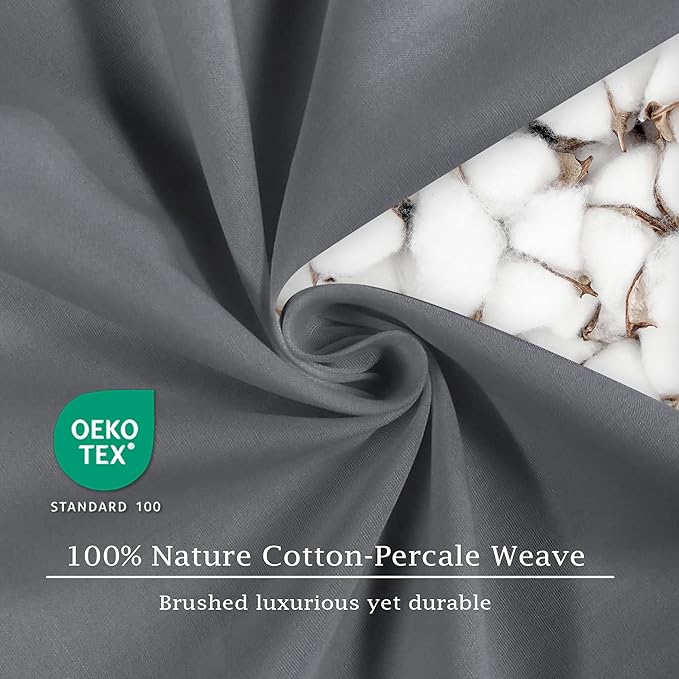 FreshCulture Pure Cotton Fitted Sheets California King Size, 300 Thread Count - Image 4