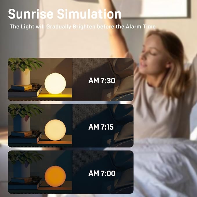 Wake Up Light Sunrise Alarm Clock - Image 2