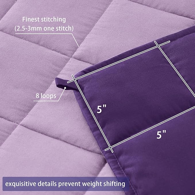 King Size Weighted Blanket for Adults Cooling Heavy Blanket for Sleeping - Image 6