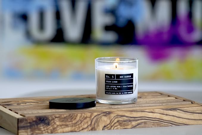 Lulu Candles | Lemon Biscotti | Luxury Scented Soy Jar Candle | Hand Poured in - Image 4