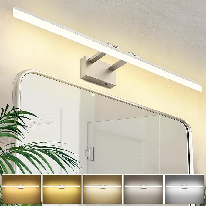 SOLFART 5 Color Temperature Dimmable 47.2 Inch Bathroom Light Fixtures Over by SOLFART