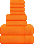 Belizzi Home 8 Piece Towel Set 100% Ring Spun Cotton, 2 Bath Towels 27x54 by Unknown