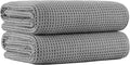 MICROFI New Microfiber Waffle Bath Towels, 2 Pieces, Fast Drying, Lint Free 430 by Unknown