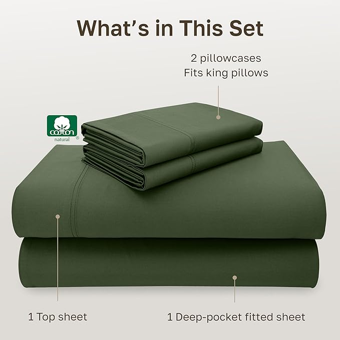 California Design Den King Deep Pocket Sheets Set - Image 4