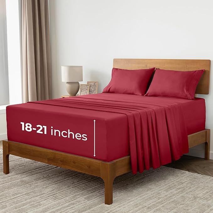 Mellanni Extra Deep California King Sheets by Mellanni