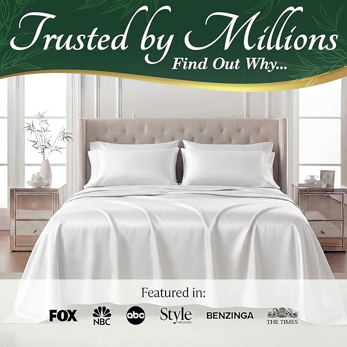 DECOLURE 100% Viscose Derived from Bamboo Sheets Twin Size - Image 5