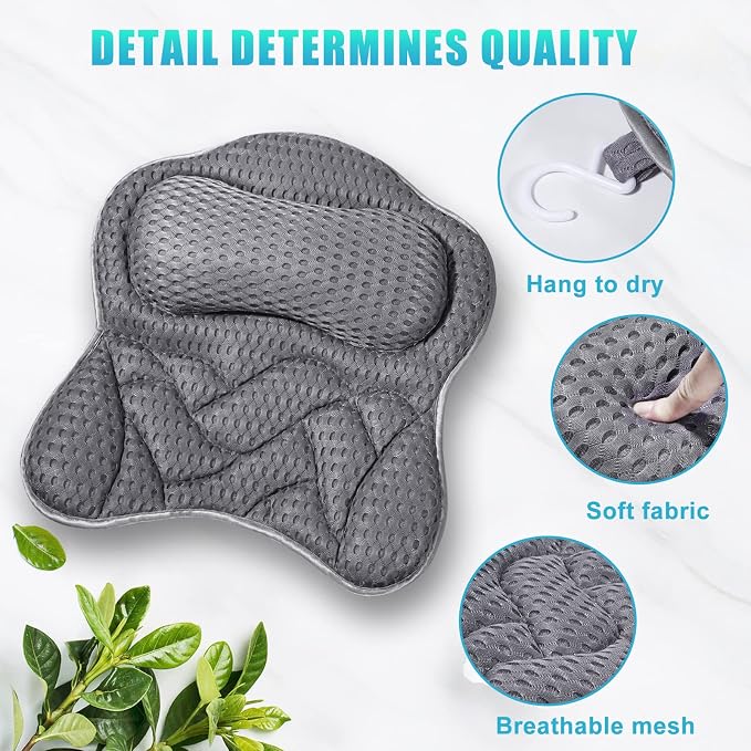Bath Pillow, Tub Pillow for Bathtub - Image 5
