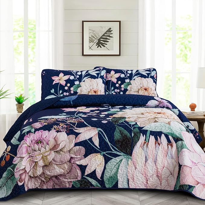 Drucon Floral Quilt King Size by DRUCON
