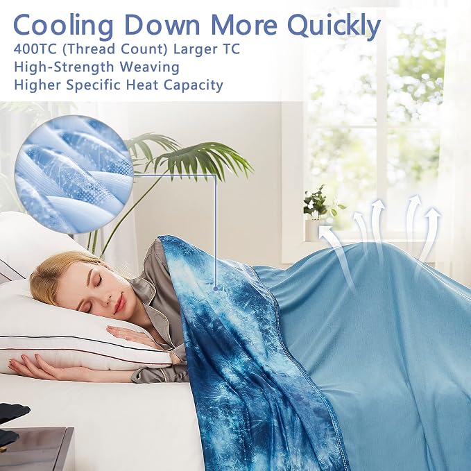 Topcee Cooling Blanket for Hot Sleepers and Night Sweats, 100% Oeko-Tex - Image 4