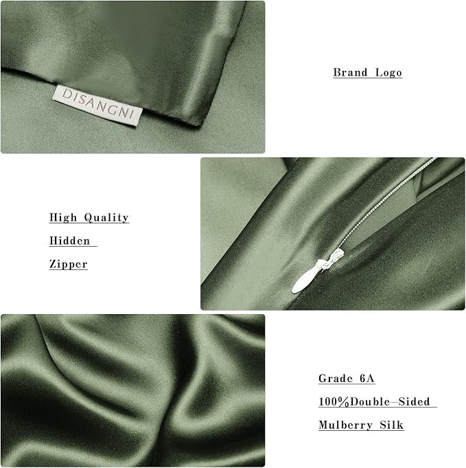 DISANGNI 100% Silk Pillow Cases 2 Packfor Hair and Skin, - Image 5