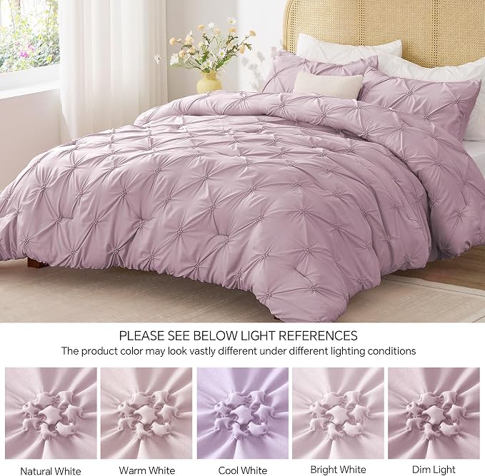 BEDELITE Light Purple Queen Comforter Set - Image 8