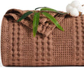 PHF Cooling Waffle Blanket Twin Size, Lightweight 60% Rayon from Bamboo & 40% by PHF