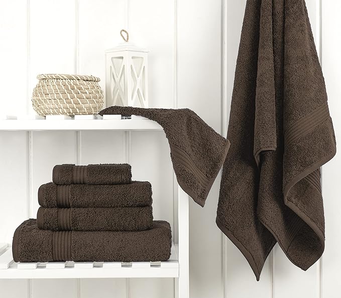 Cotton Paradise 6 Piece Towel Set, 100% Cotton Soft Absorbent Turkish Towels - Image 2