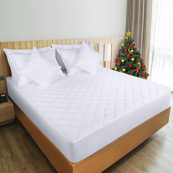 Utopia Bedding 2 Pack Quilted Fitted Mattress Pad, Full Size, Elastic Fitted - Image 6