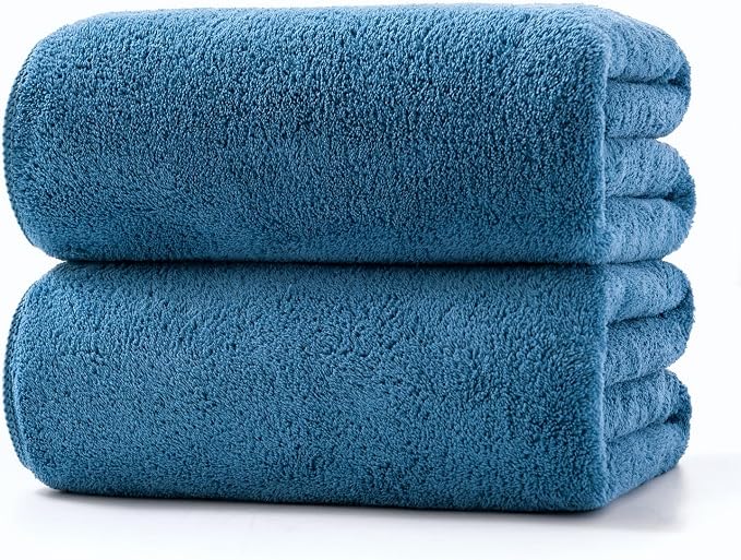 Lumimi Towels 2 Piece Soft Microfiber Bath Towel Set Salon Gym Yoga Travel by Lumimi