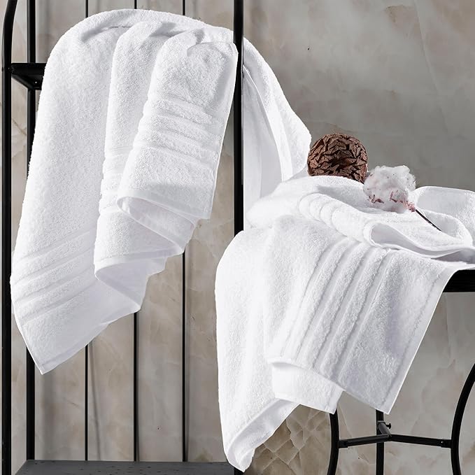 Hammam Linen Jumbo Large Bath Sheets Towels 2-Pack 35 x 70 Inches Soft and - Image 5