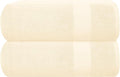 GLAMBURG Premium Cotton Oversized 2 Pack Bath Sheet 35x70-100% Pure Cotton by GLAMBURG
