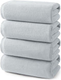 ecolook Bath Towels Set of 4, 100% Cotton, 27 x 55 Inches, Quick-Drying & by Unknown