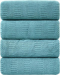 Ycosy 4 Pack Extra Large Microfiber Bath Towels Set, 35x70 inches, Less Lint by Ycosy