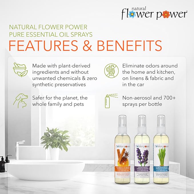 Natural Flower Power Air Freshener Spray - Image 2