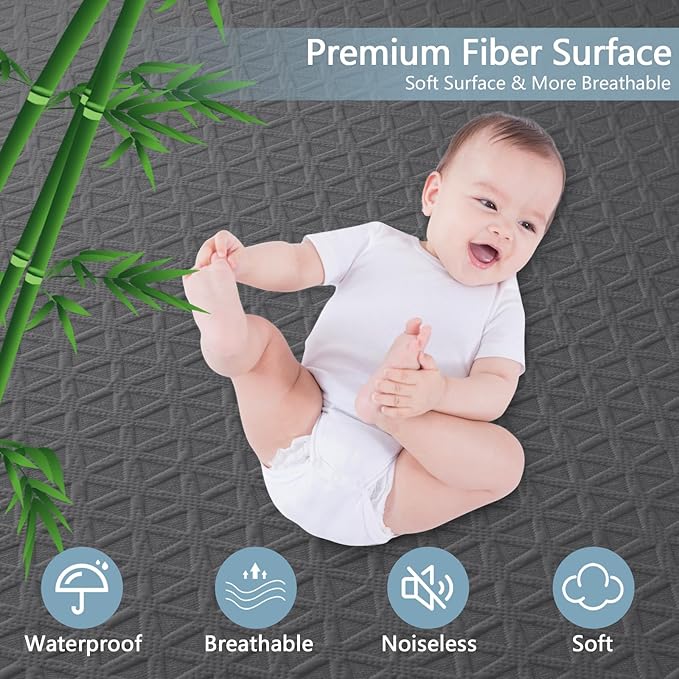 Premium Waterproof Mattress Protector Full Size, Breathable Bed Cover 3D Air - Image 2
