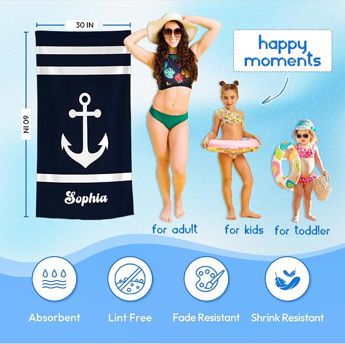 JML Personalized Beach Towel - Image 3