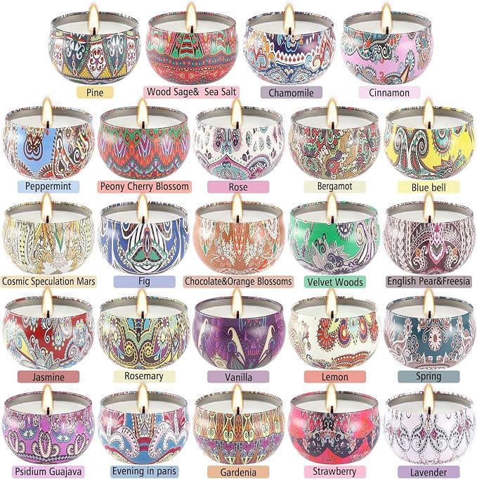 Howemon 24 Pack Scented Candles Set - Image 2