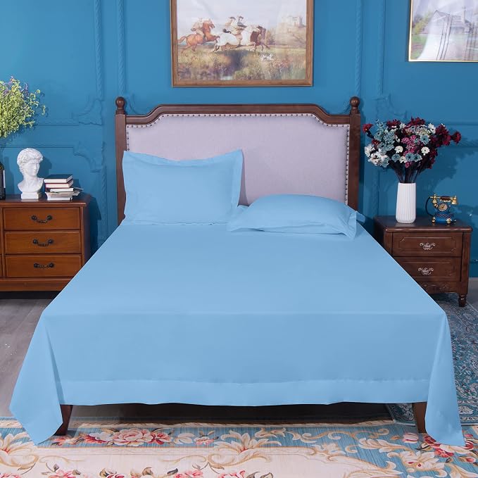 NTBAY California King Flat Sheet Only - Image 4